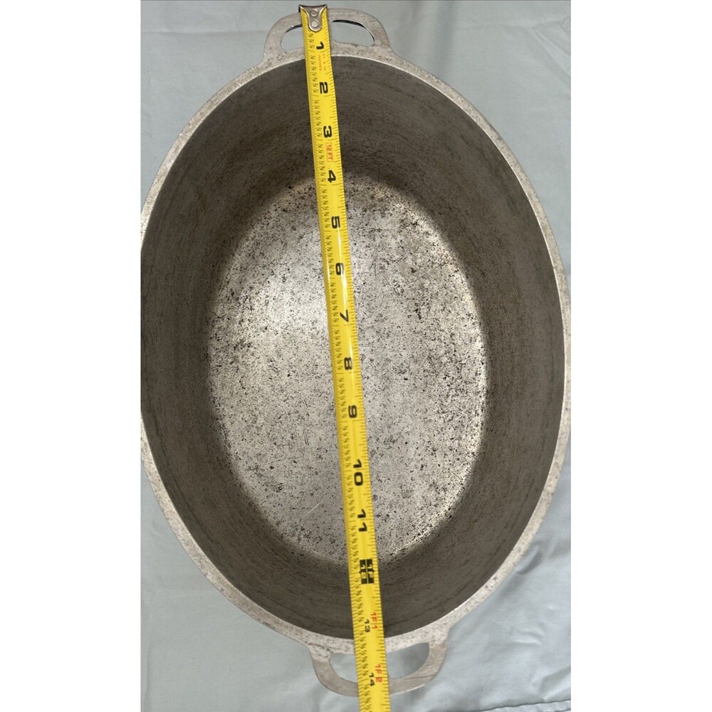 Vintage Master Maid Cast Aluminum Oval Dutch Oven Roaster w/Lid Made In USA - Picture 4 of 11